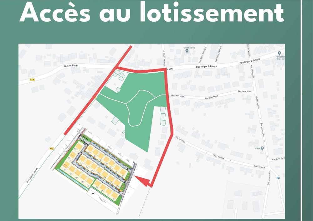Plan du lotissement Voltaire